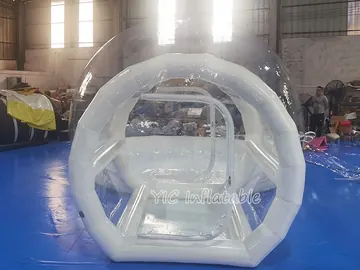 bubble themed air-supported event tent detail view