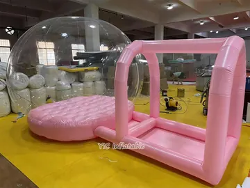 bubble themed air-supported event tent detail view