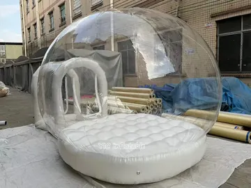 bubble themed air-supported event tent detail view