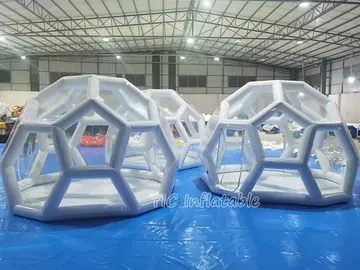 bubble themed air-supported event tent detail view