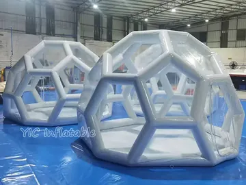 bubble themed air-supported event tent detail view