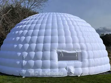 custom air-supported event tent detail view