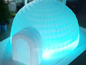 custom air-supported event tent detail view