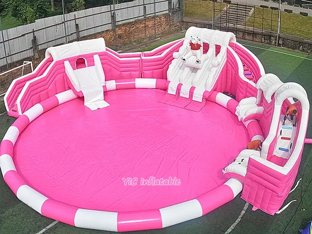 Pink Unicorn Inflatable Water Park product image