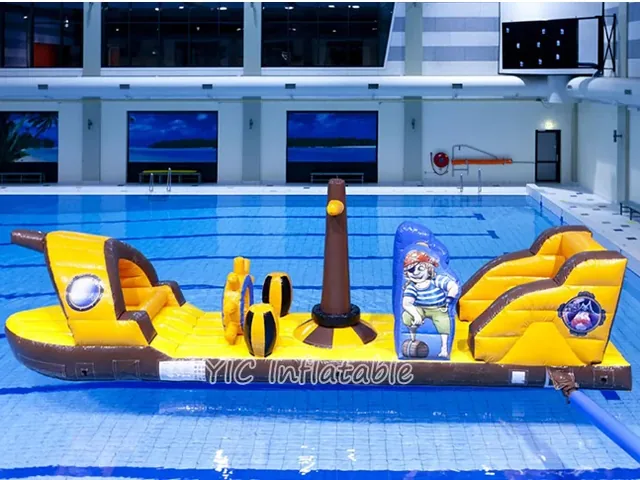Pirate Ship Floating Inflatable Water Park product image