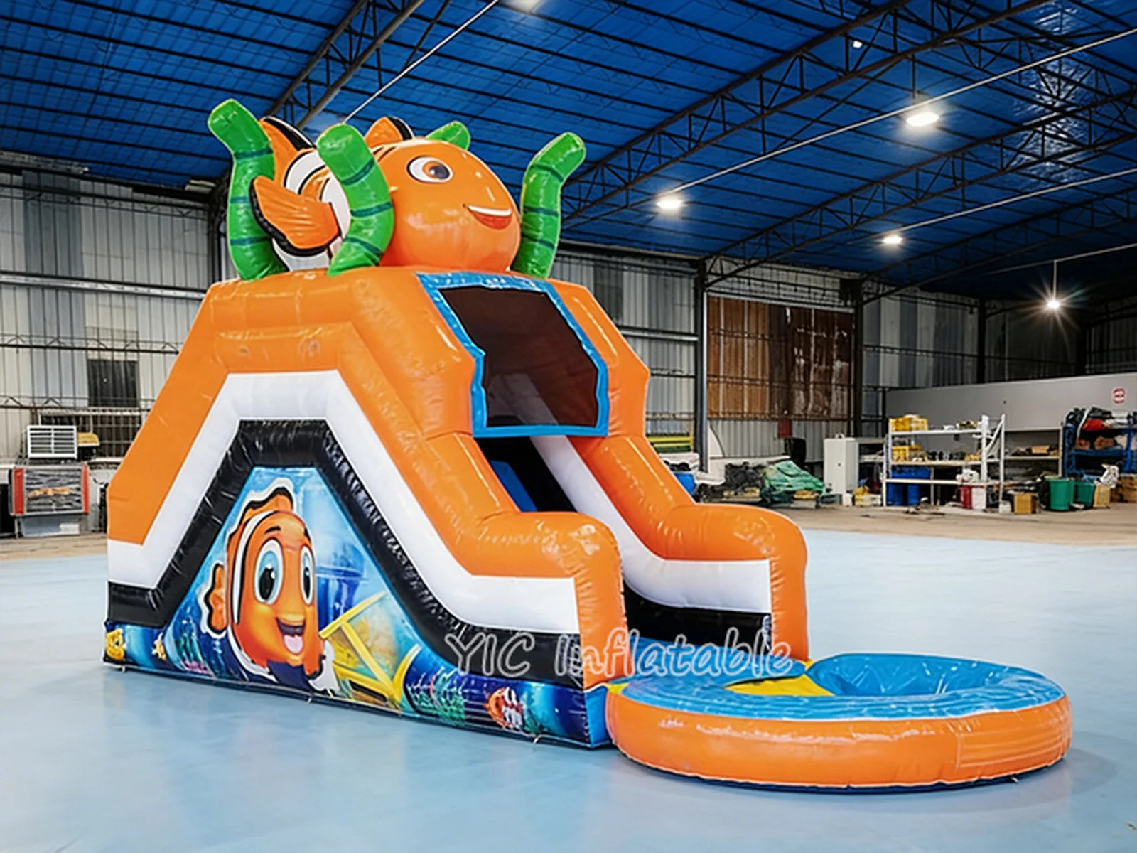 Inflatable Clownfish Water Slide side view