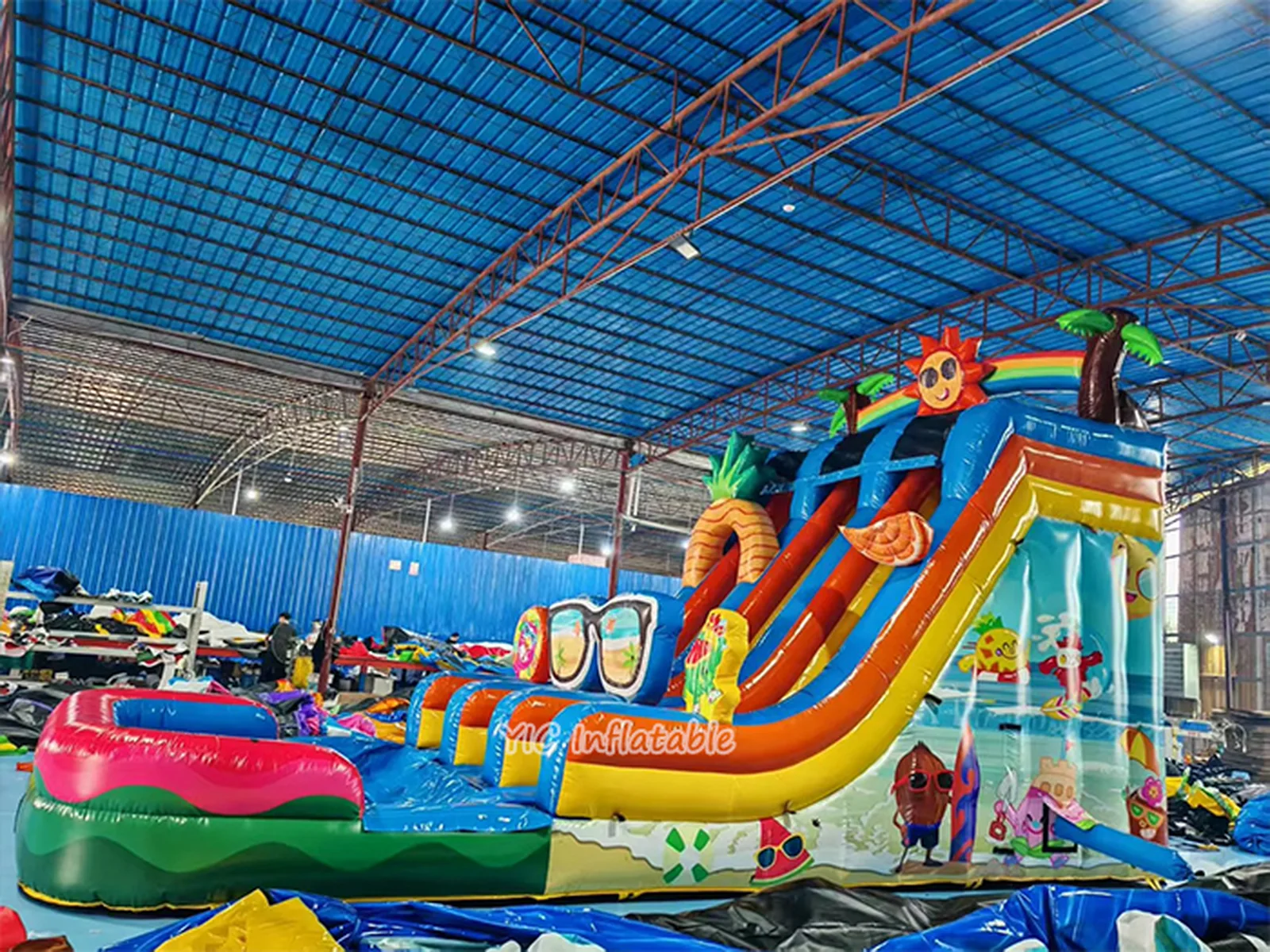 Summer Inflatable Water Slide side view