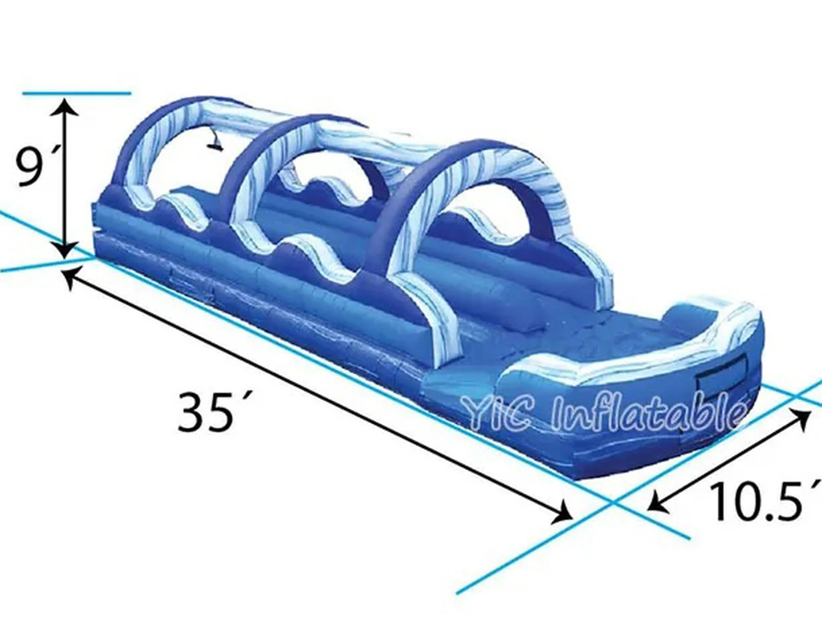 Blow Up Slip and Slide commercial attraction view
