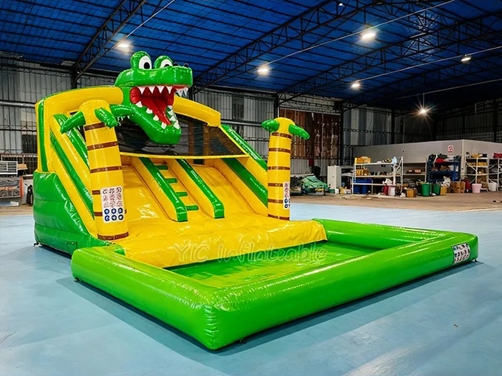 Crocodile Water Slide Pool side view