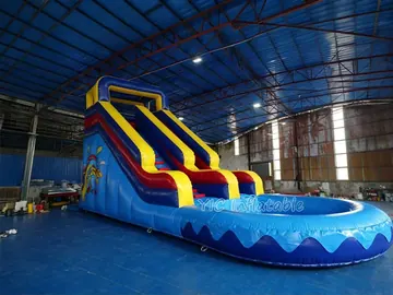 SpongeBob Dual-Lane Water Slide commercial PVC detail