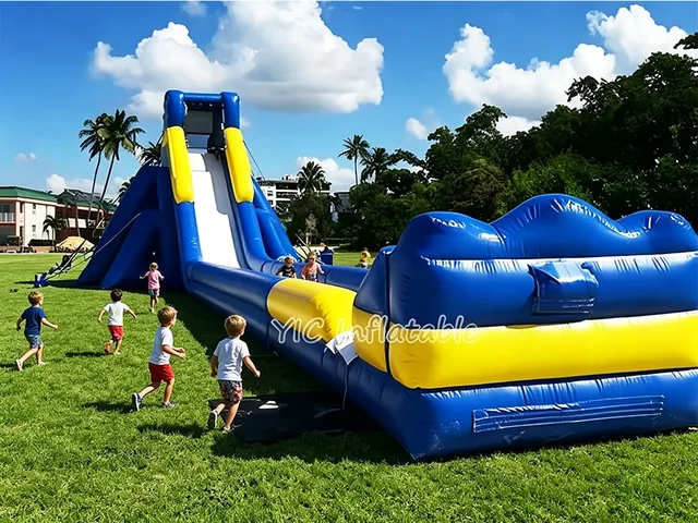Blue Yellow Slip N Slide with Pool product image