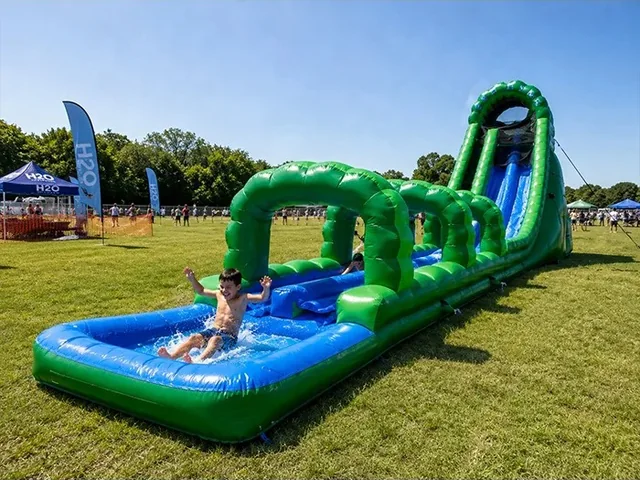 Inflatable Water Park With Slip And Slide product image