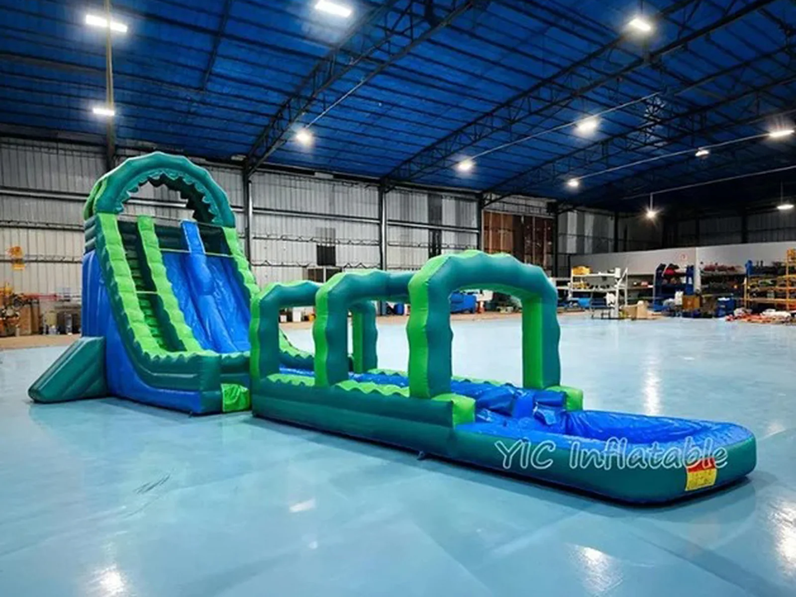 Inflatable Water Park with Slip and Slide detail view 4