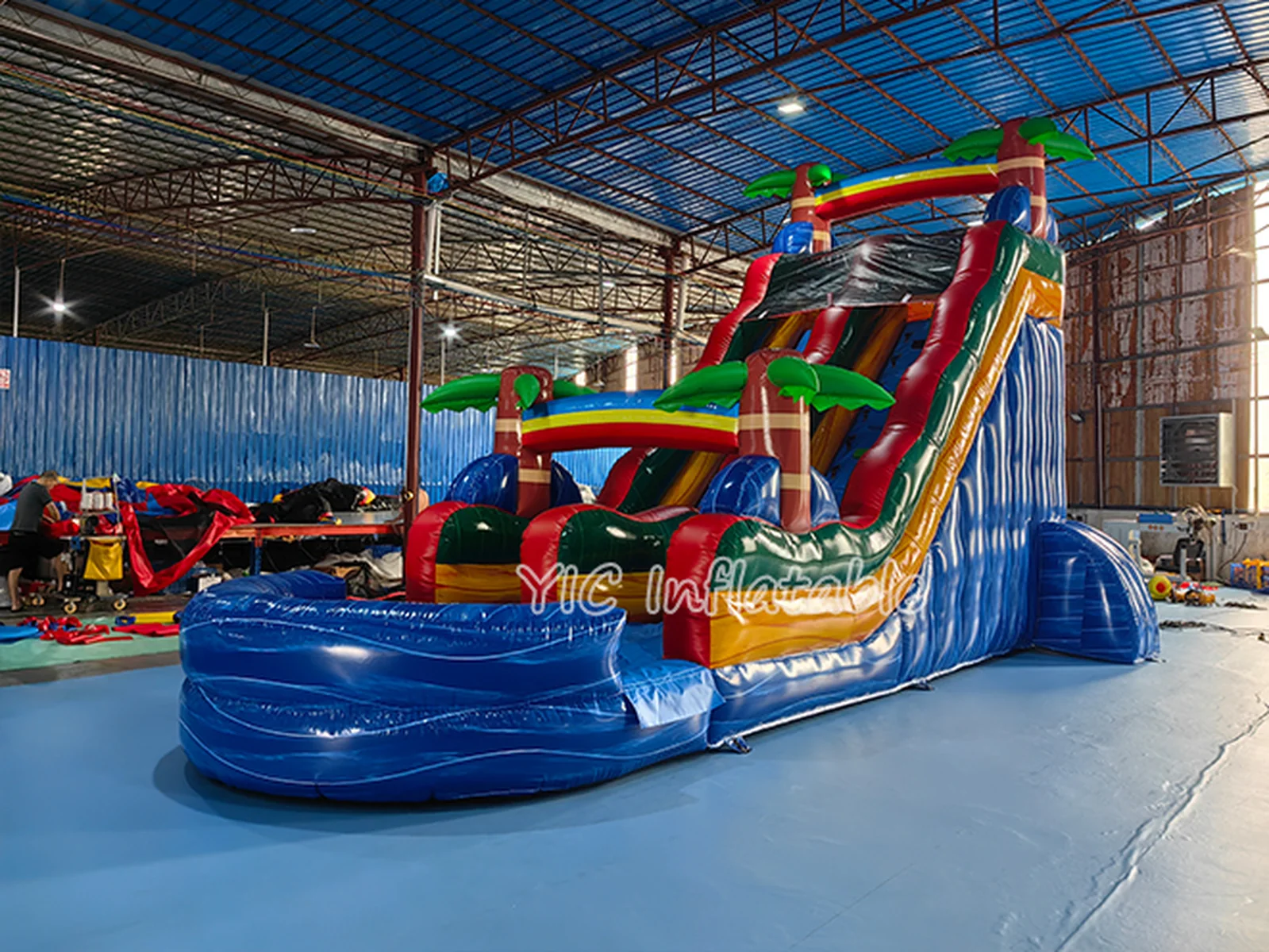 Blue Water Slide Inflatable detail view 3