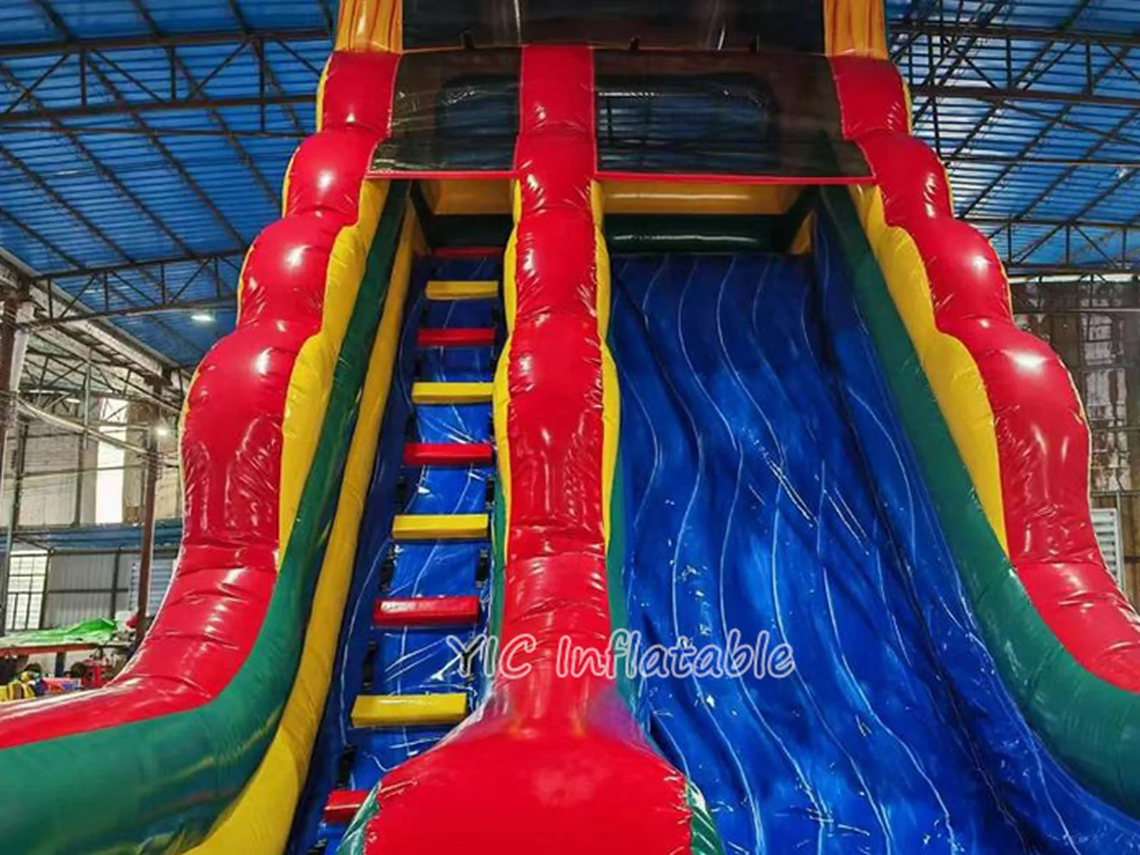Inflatable Water Slide Multiple Slides commercial attraction view