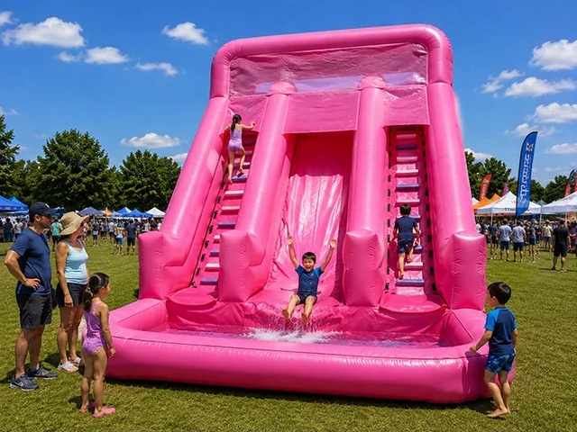 Pink Multi-Lane Pool Slide product image