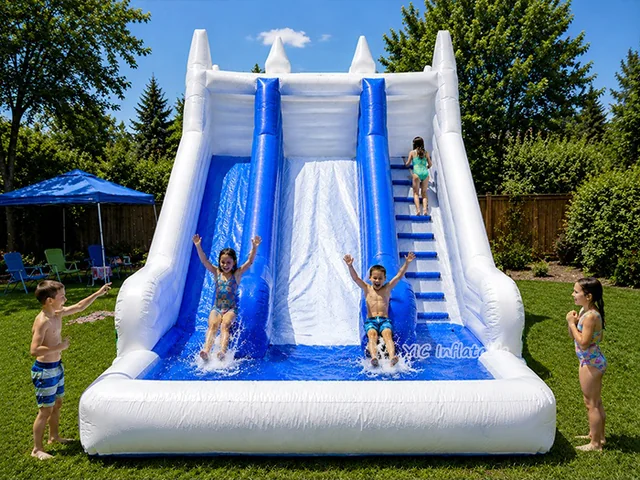 Commercial Grade White Water Slide product image
