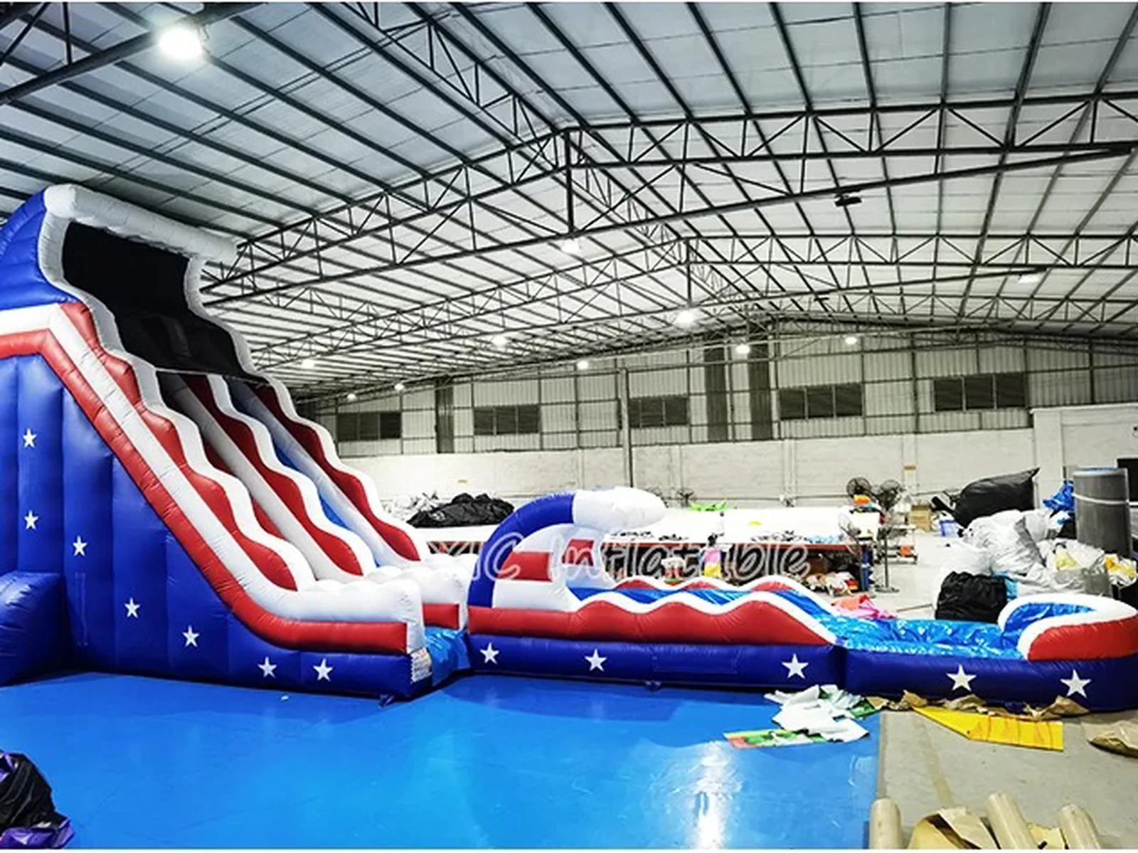 Patriotic Inflatable Water Slide Commercial detail view 4