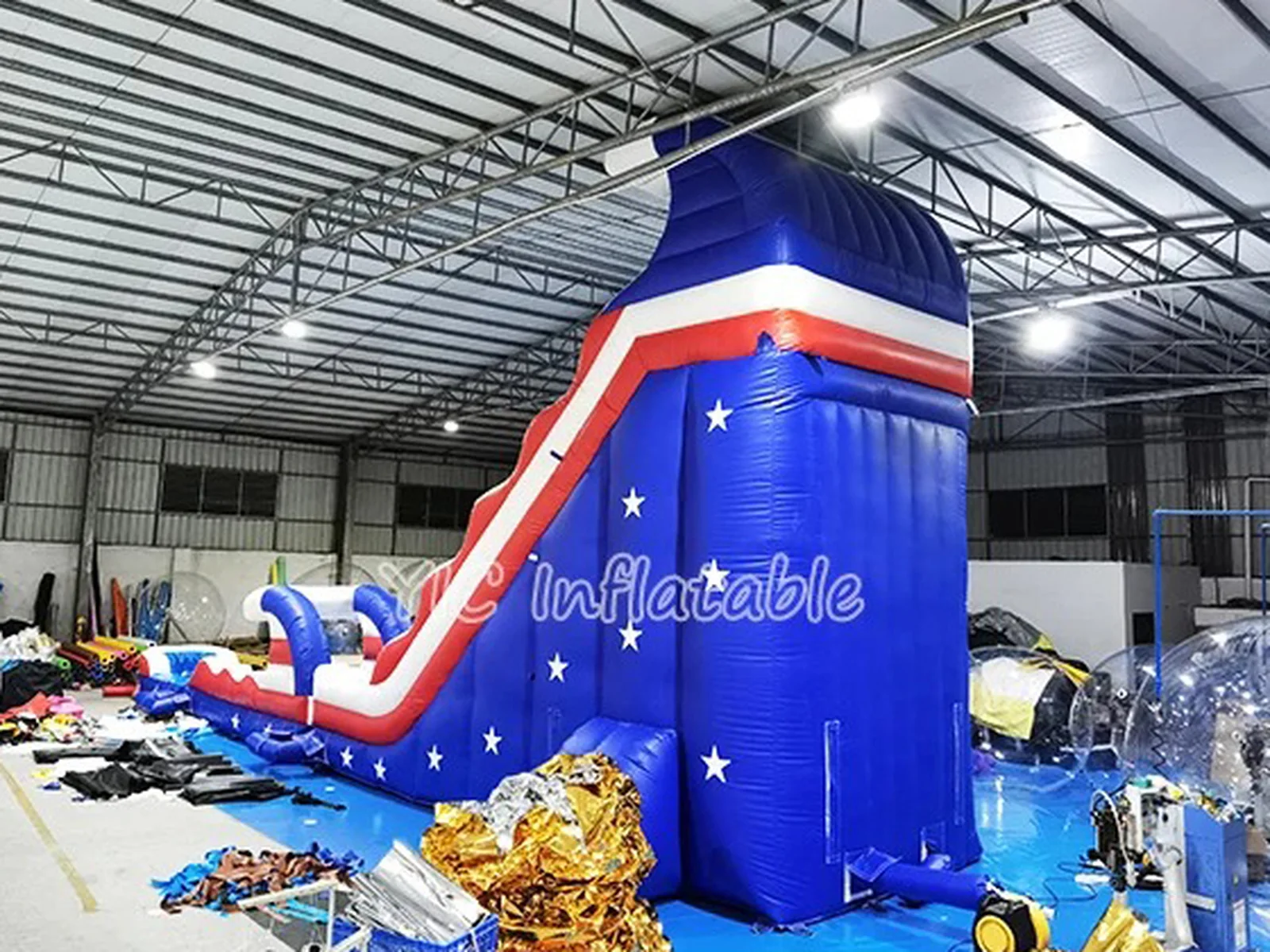 Patriotic Inflatable Water Slide Commercial detail view 5
