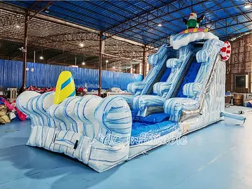 Ice Wave Beach Water Slide side slide view