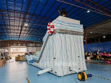 Ice Wave Beach Water Slide commercial PVC detail