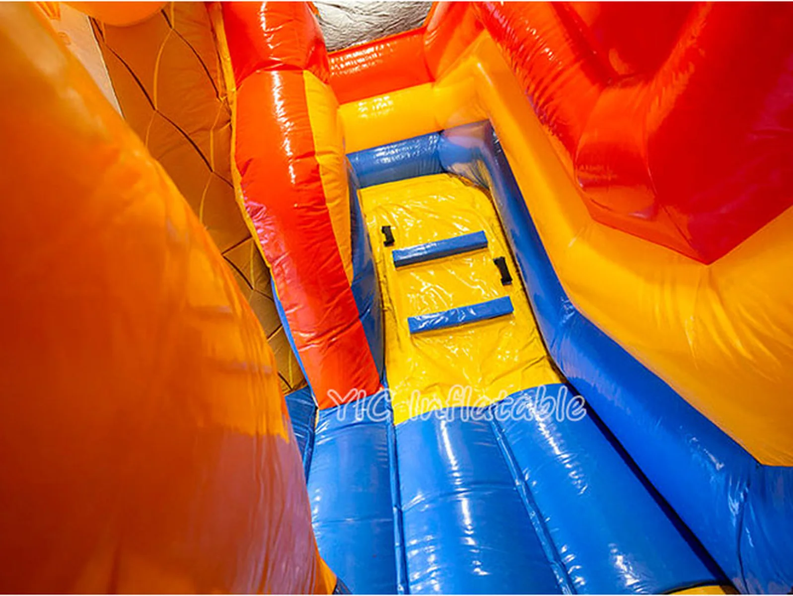 Palm Tree Water Slide with Pool commercial PVC detail