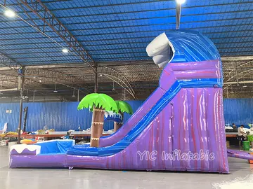 custom inflatable water slide attraction detail view