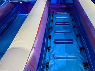 custom inflatable water slide attraction detail view