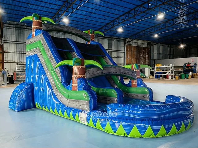 Blue Palm Tree Waterslide product image