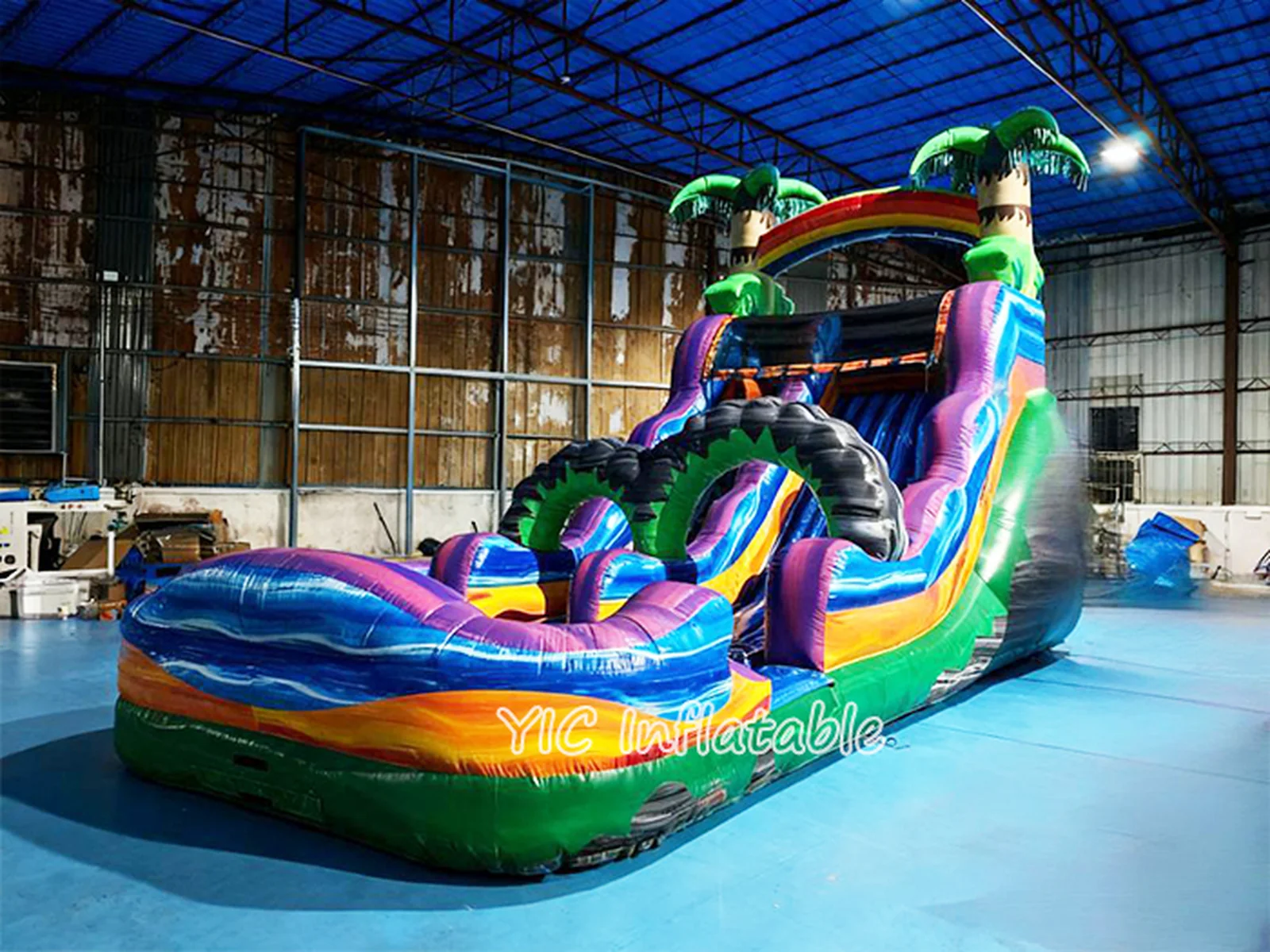 Castle Water Slide Inflatable side view