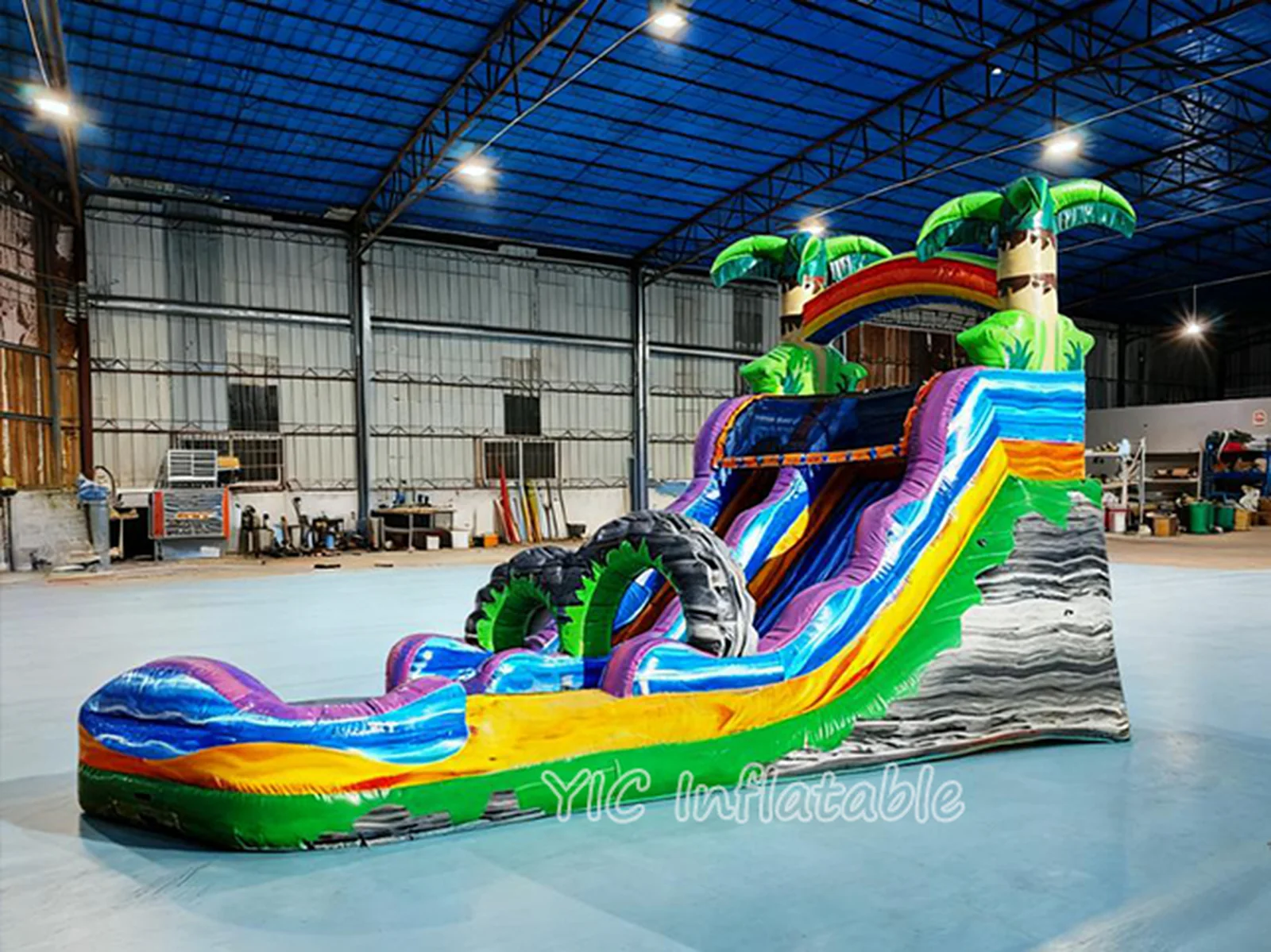 Castle Water Slide Inflatable detail view