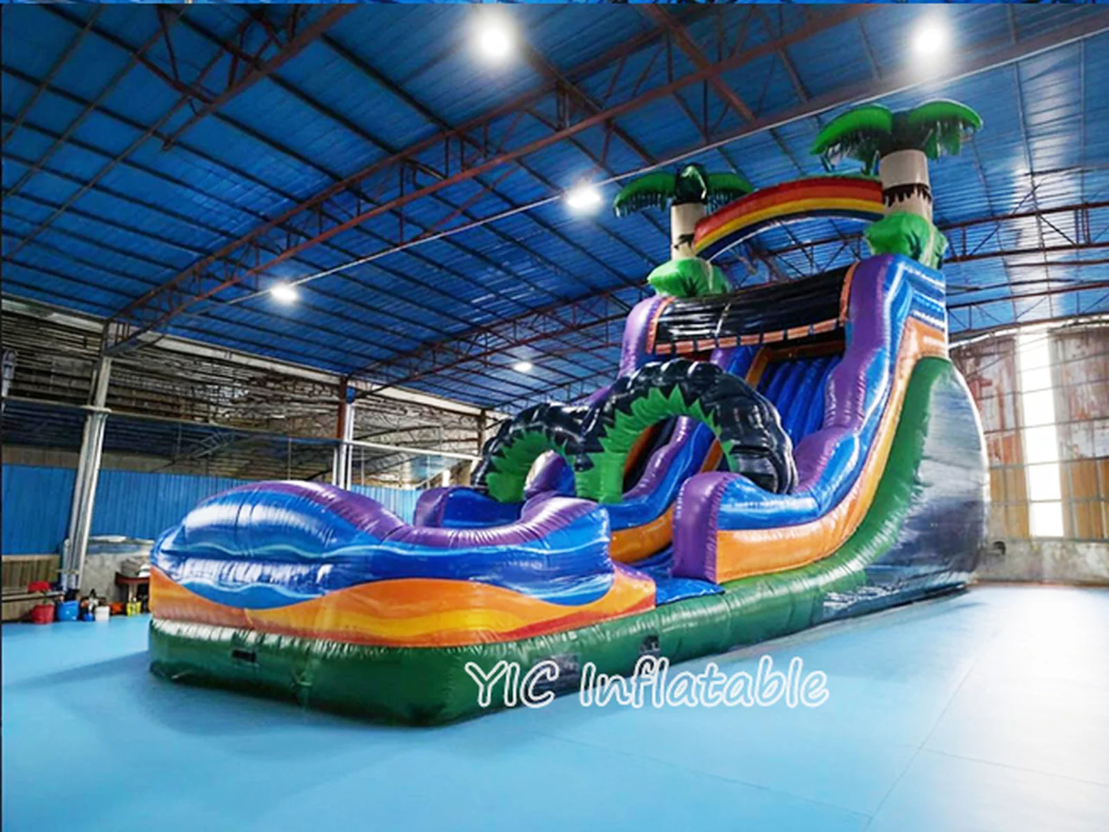 Castle Water Slide Inflatable commercial attraction view