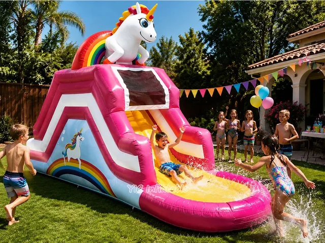 Unicorn Inflatable Water Slide product image