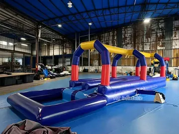 custom inflatable water slide attraction detail view