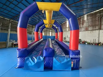 custom inflatable water slide attraction detail view