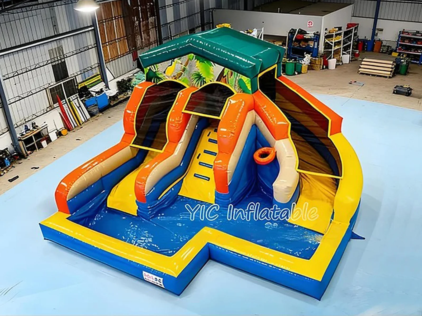 Jungle Themed Water Slide side view