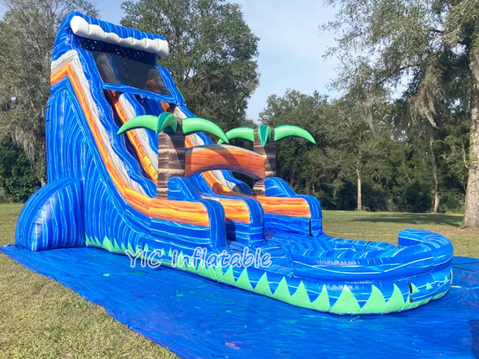 Tropical Water Slide with Pool detail view