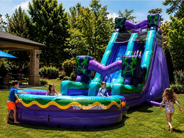 Tropical Double Lane Water Slide product image