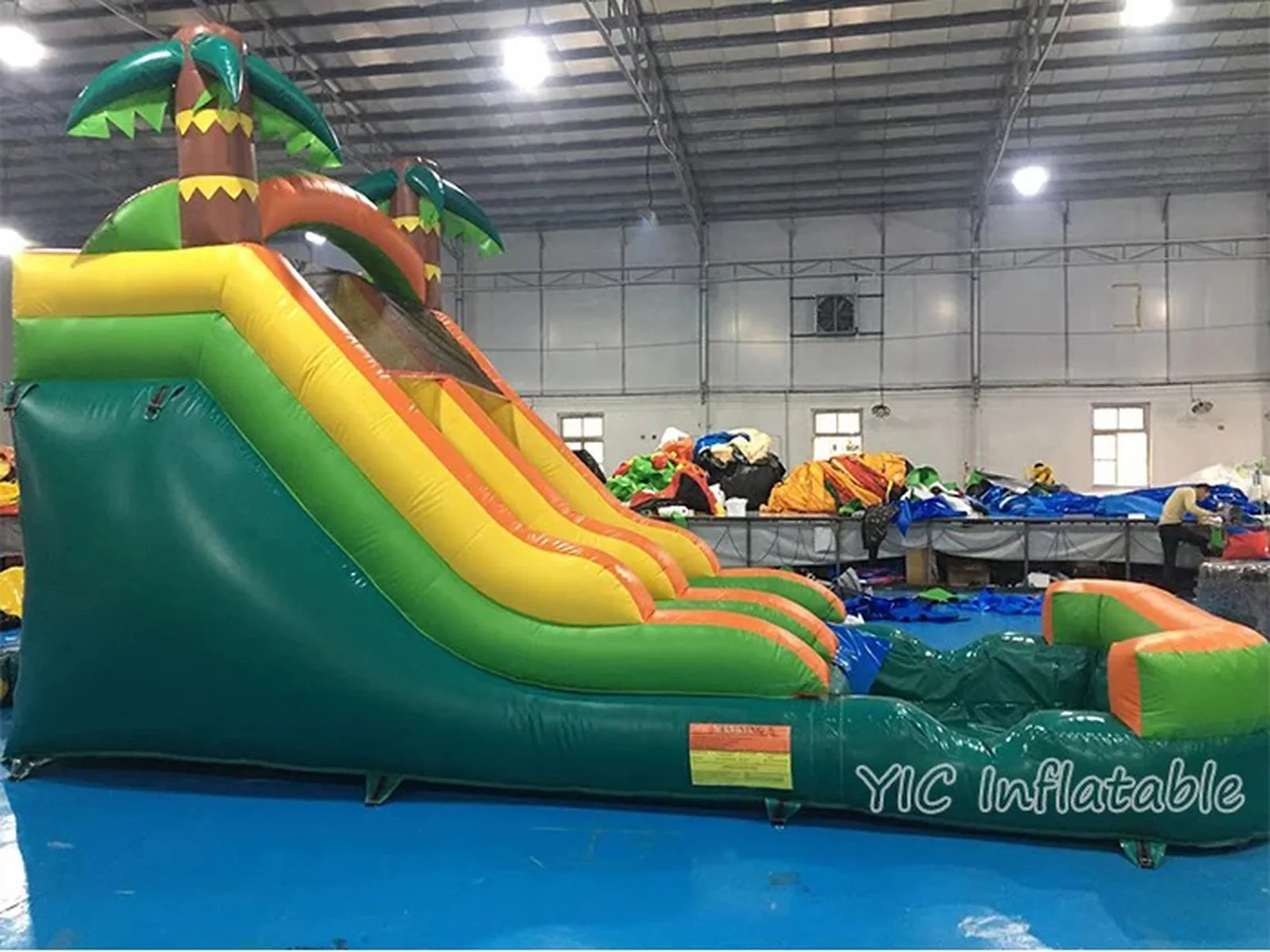 Blue and Yellow Inflatable Water Slide detail view 3