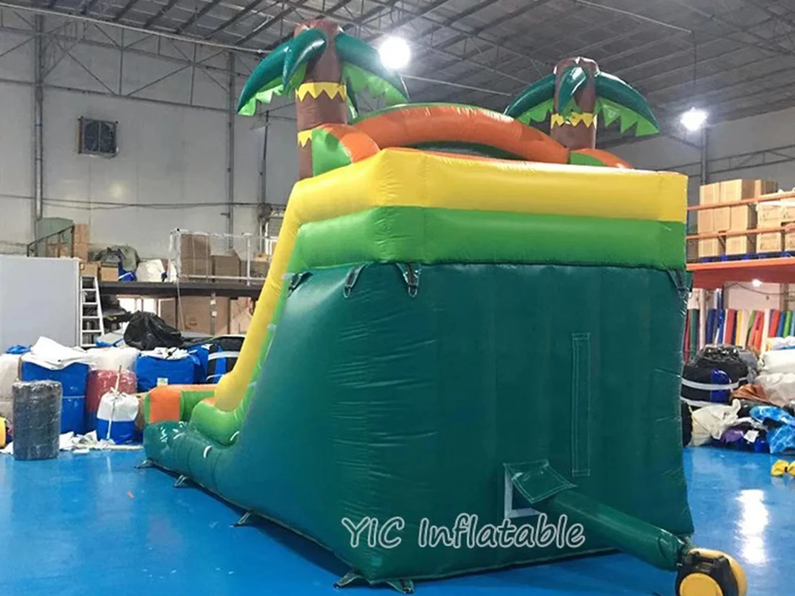 Blue and Yellow Inflatable Water Slide detail view 4