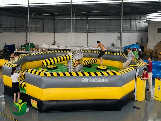 Black Yellow Inflatable Sweeper Arena product image
