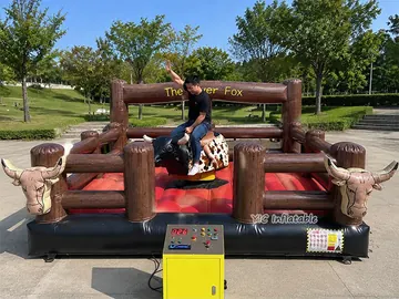 custom interactive amusement attraction rear view