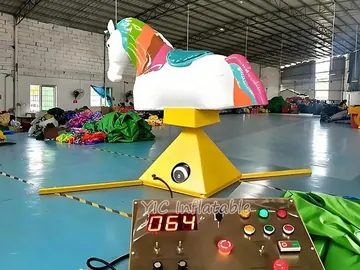 unicorn themed interactive amusement attraction detail view