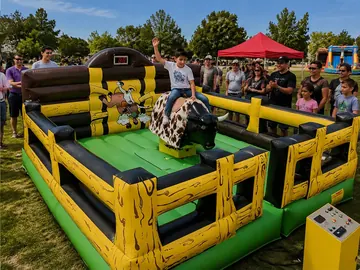 custom interactive amusement attraction rear view