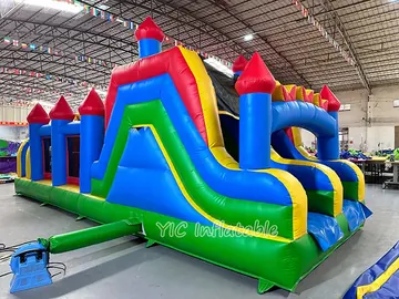 custom inflatable challenge course detail view