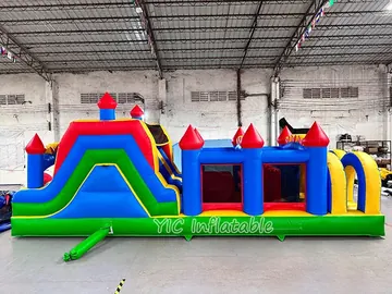 custom inflatable challenge course detail view