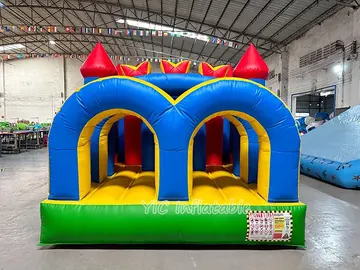 custom inflatable challenge course detail view