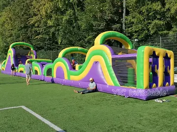 custom inflatable challenge course detail view