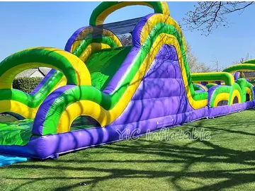 custom inflatable challenge course detail view