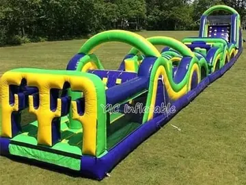 custom inflatable challenge course detail view